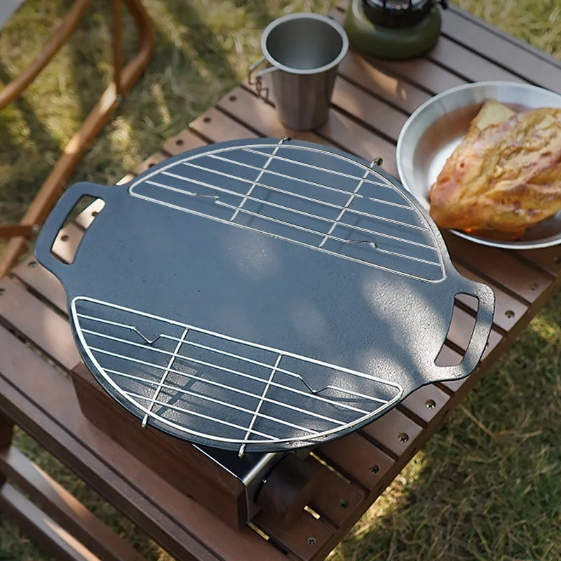 Outdoor Grill Rack - Steel Insert for Camping Cookware