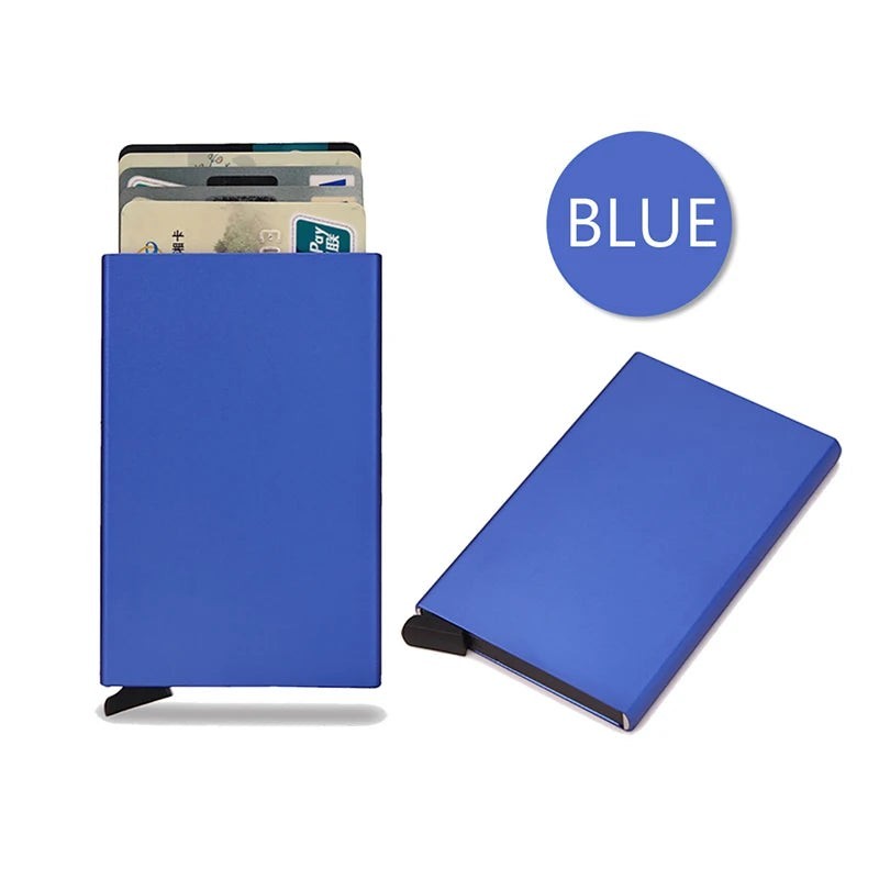 Pop-Up Minimalist Slim Card Holder Wallet in Black 3 PCS product image