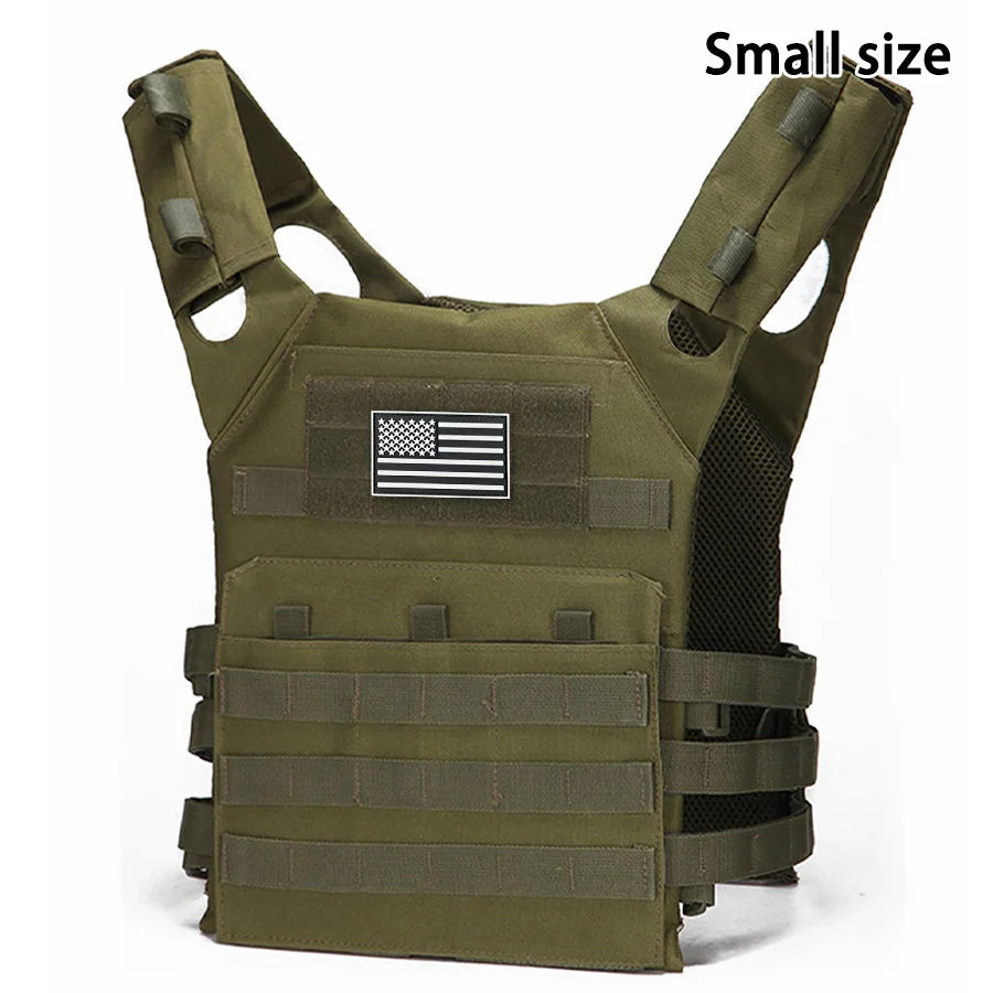 Outdoor Training Vest - Utility Carrier for Airsoft Gear - Cavalry Green