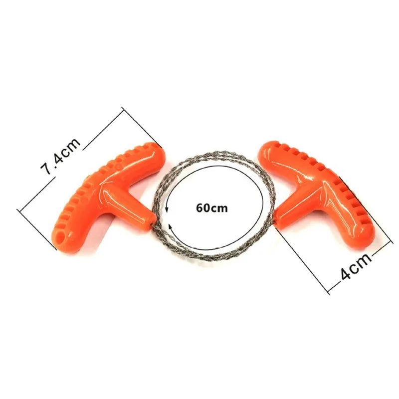 Portable Wire Saw - Manual Cutting Tool for Camping Kits