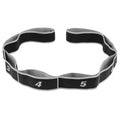 Yoga Stretching Strap - Sectioned Resistance Band for Pilates - Gray