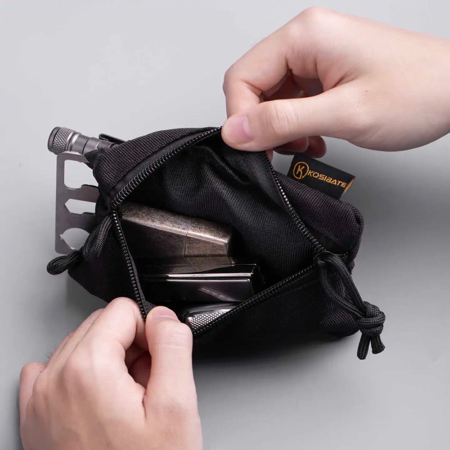 MOLLE EDC Pouch - Belt Waist Pack for Keys and Cards