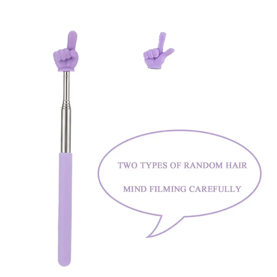 Telescopic Reading Pointer - Colorful Kids Teaching Stick - Other / Purple