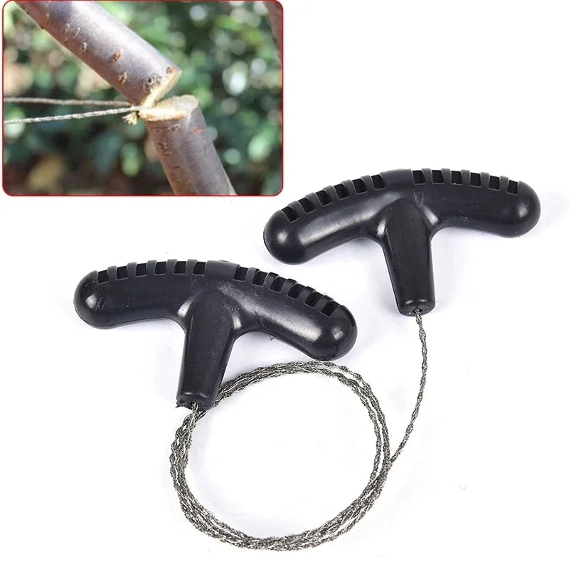 Portable Wire Saw - Manual Cutting Tool for Camping Kits