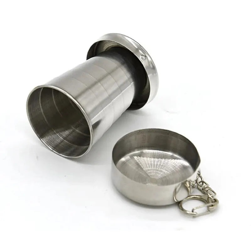 Telescopic Camping Cup - Stainless Steel Cup for Outdoor Drinks
