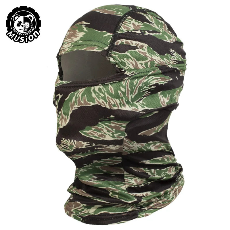 Lightweight Balaclava Face Cover - Outdoor Cycling and Hiking Mask - Tiger