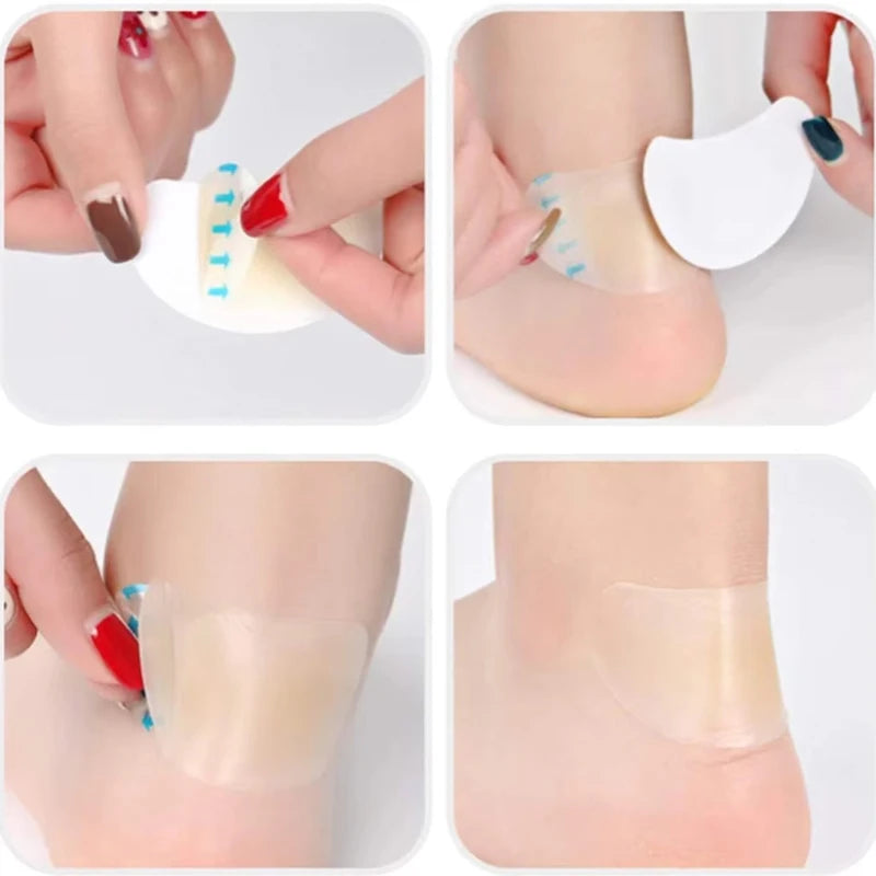 Invisible Heel Grip Patches - 15-Piece Silicone Shoe Liners
