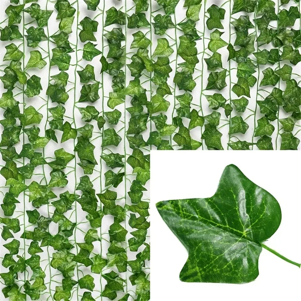 Artificial Ivy Vine Garland – Hanging Greenery for Outdoor Decor
