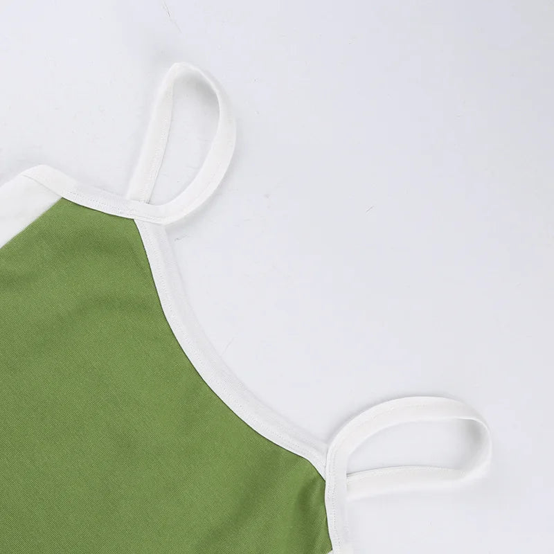 Backless Knit Crop Top – Stretch Cami Style for Summer Outfits