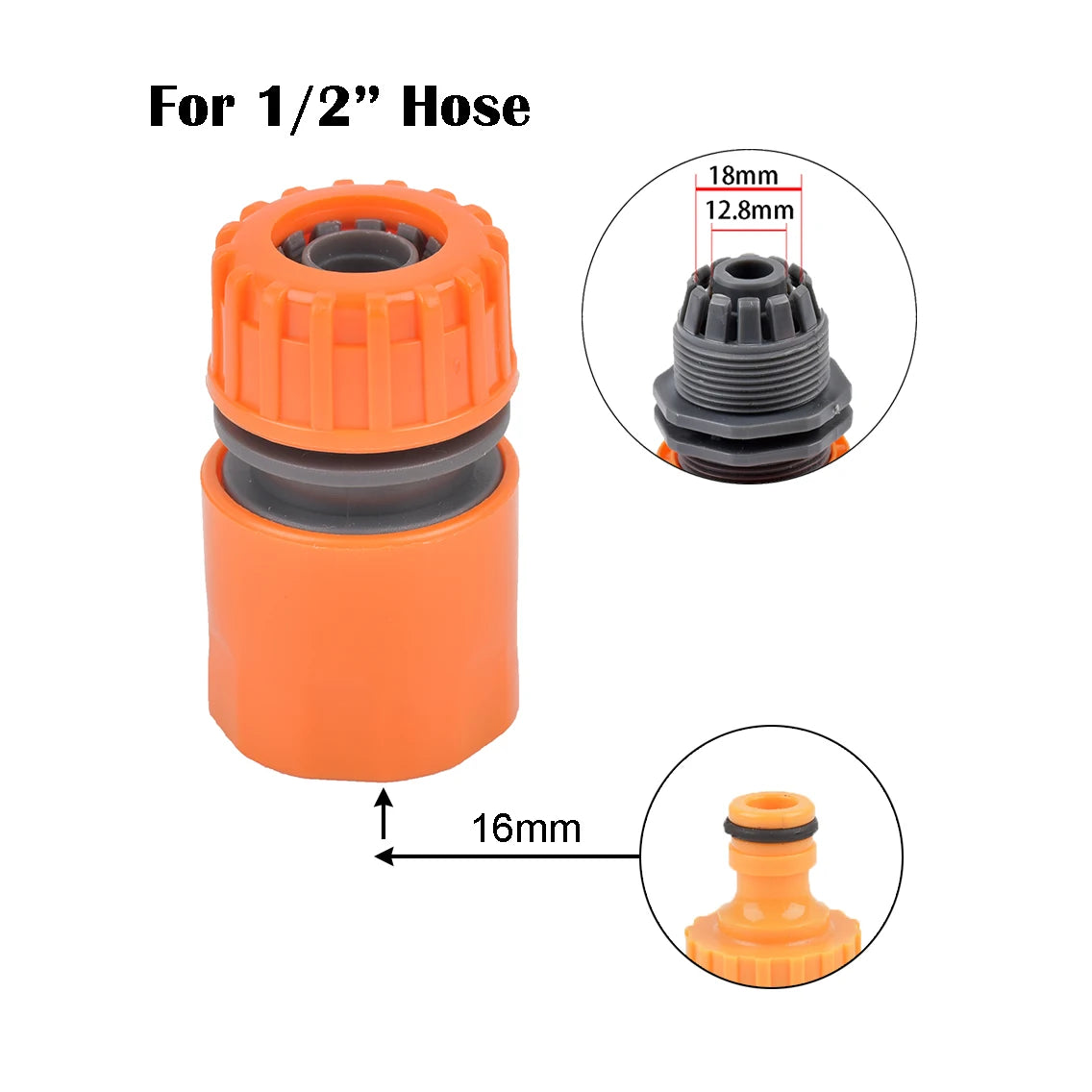 Garden Hose Quick Connector – Stop-Water Coupler for Easy Watering