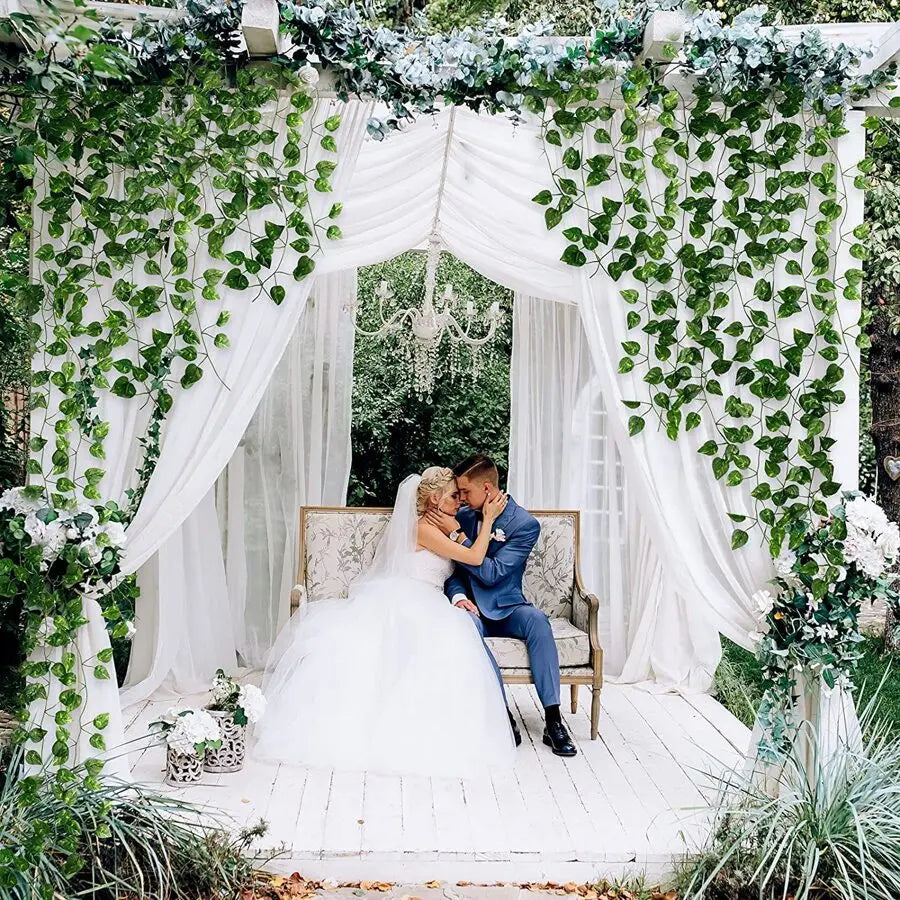 Artificial Ivy Vine Garland – Hanging Greenery for Outdoor Decor