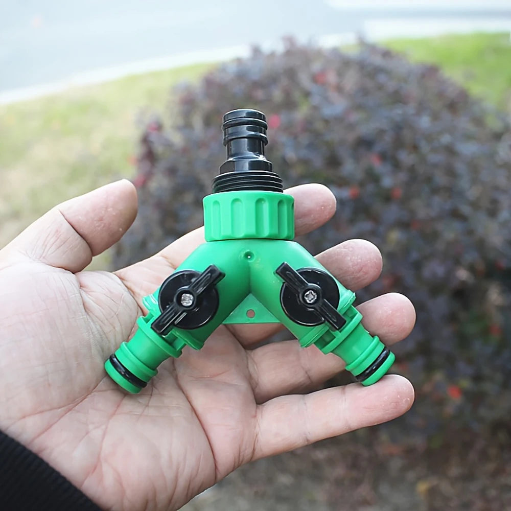 Garden Water Splitter - Two-Way Faucet Hose Connector