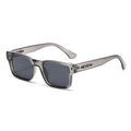 Square Sunglasses - Minimalist Unisex Eyewear - Gray