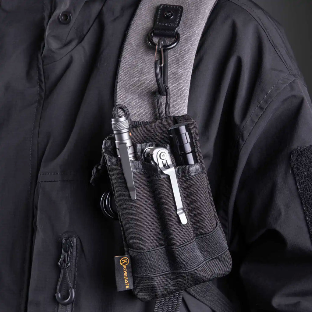 MOLLE EDC Pouch - Belt Waist Pack for Keys and Cards