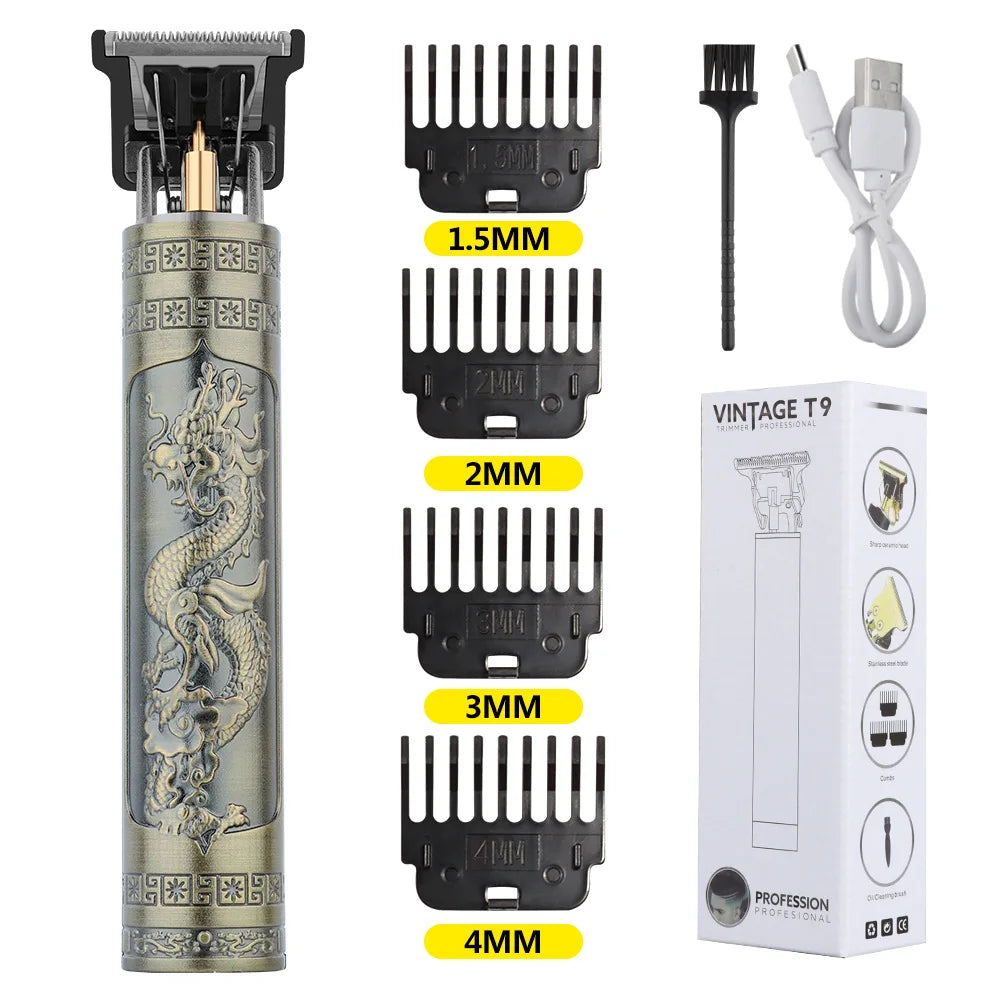 Retro T9 Original Haircutting Machine - For Desk or Travel Use