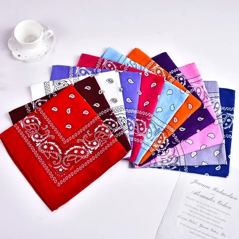 Paisley Bandana Headwrap - Lightweight Printed Kerchief