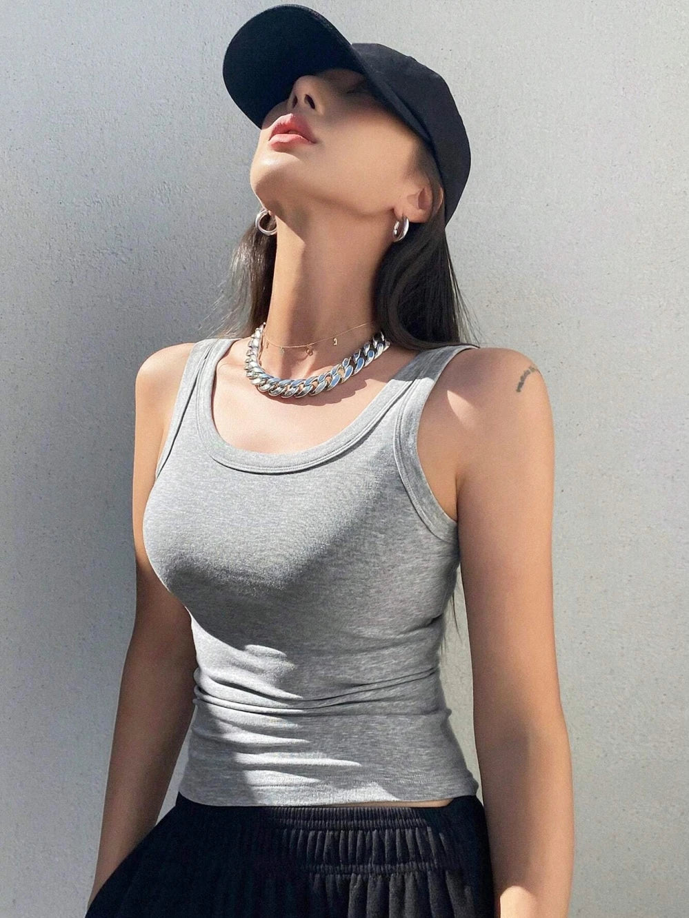 Soft Knit Camisole Tank – Slim Sleeveless Base Layer for Summer