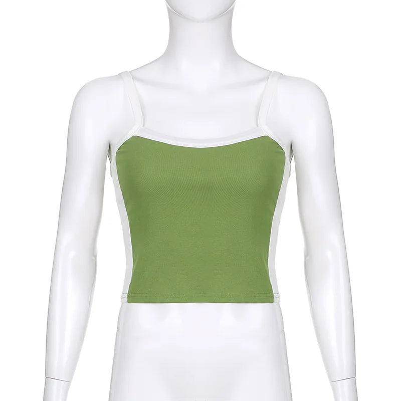 Backless Knit Crop Top – Stretch Cami Style for Summer Outfits