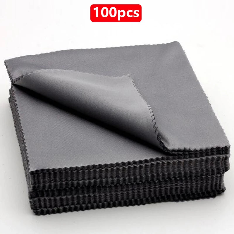 Microfiber Eyewear Cleaning Cloths - Black Lens Cloth Set