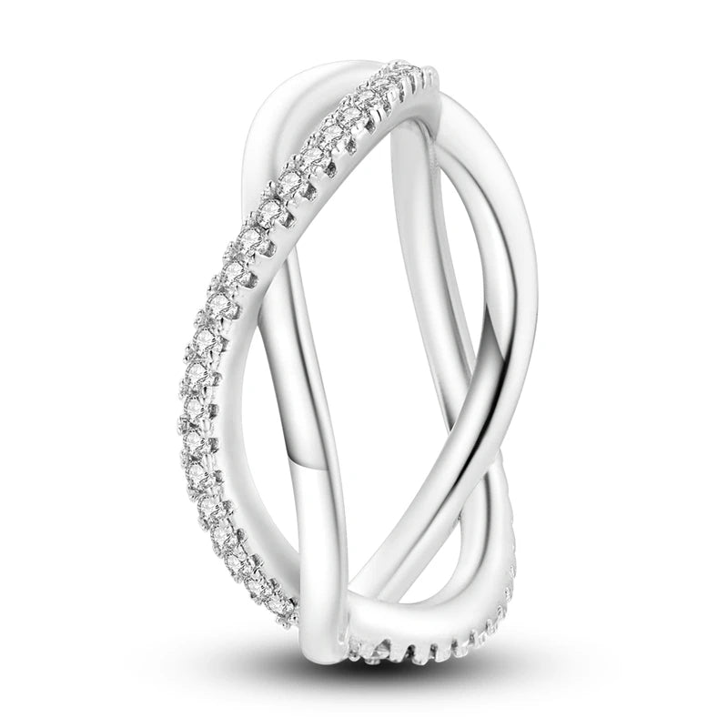 Zircon Geometric Ring - Minimalist Silver-Color Jewelry - Style Kjr081