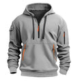 Men's Zip Hoodie - Long Sleeve Pullover with Arm Pocket - Style 1