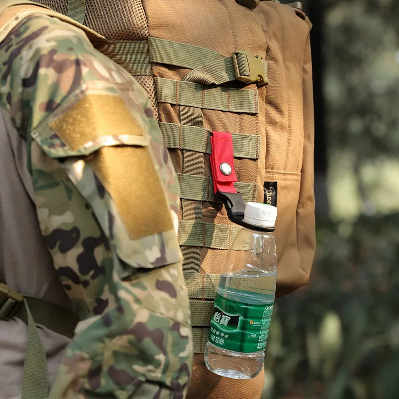 Nylon Water Bottle Holder Clip - Backpack Strap Hook