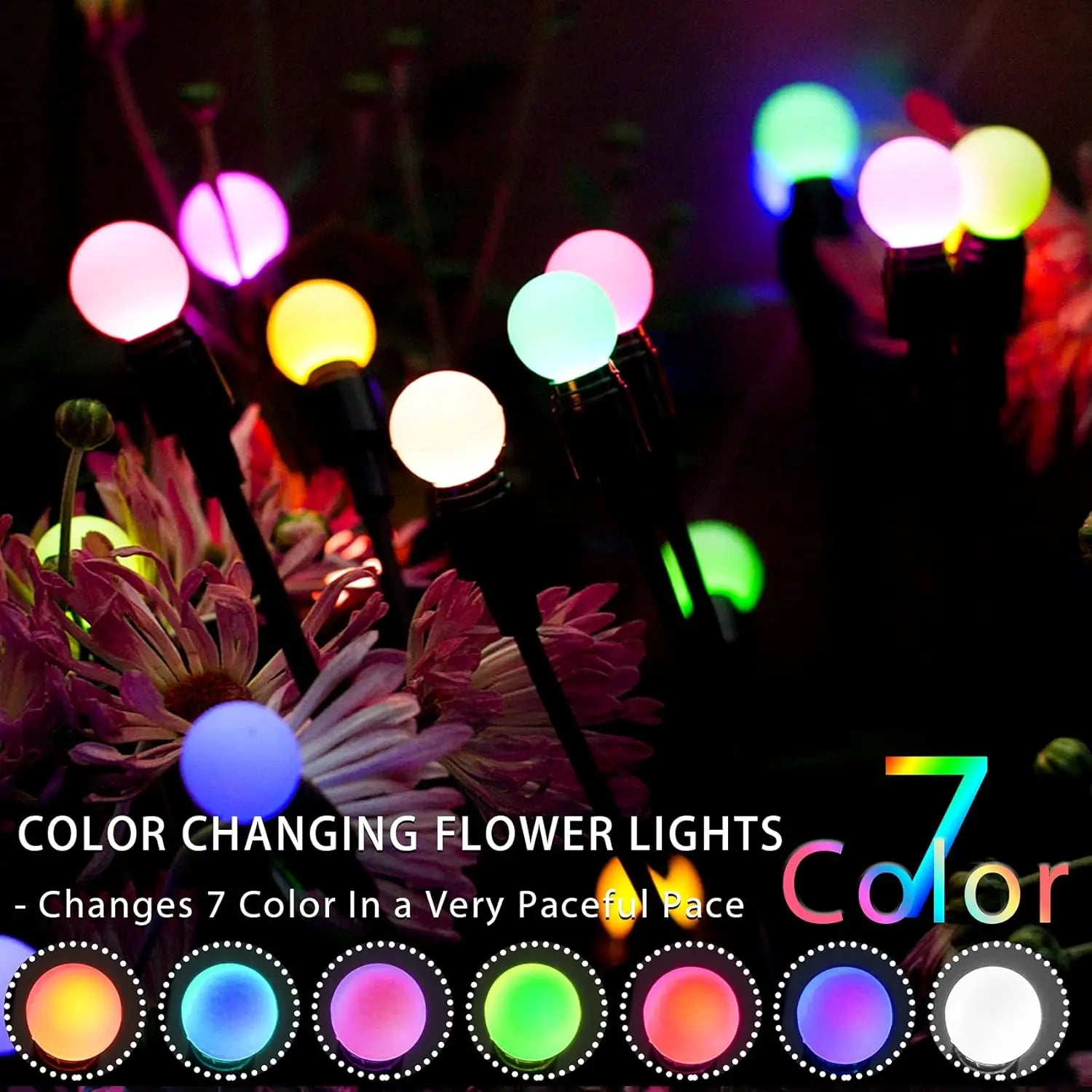 Solar Firefly Garden Lights – Swaying Glow for Yard Pathways