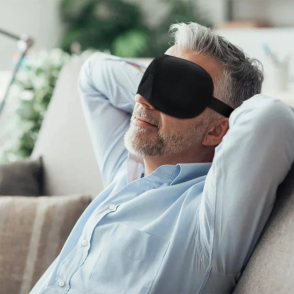 Contoured Sleep Mask – Breathable 3D Eye Shade for Travel Rest