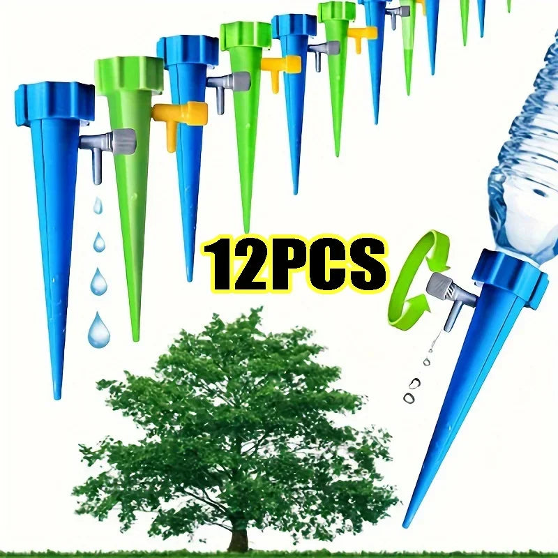 Automatic Drip Watering Spikes - Adjustable Plant Irrigation Set