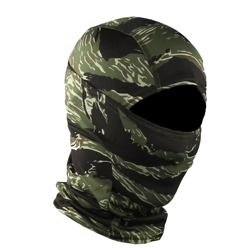 Printed Outdoor Balaclava - Lightweight Face Cover Scarf - Tabby