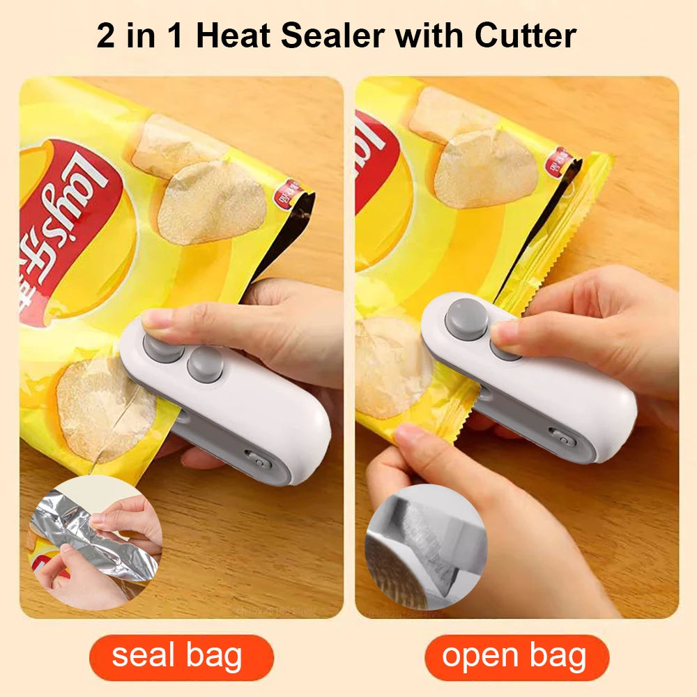 Mini Bag Sealer - Handheld Heat Tool for Food Packaging