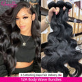 Body Wave Hair Bundles - Natural Color Human Hair Weave - Natural Color / Remy Hair