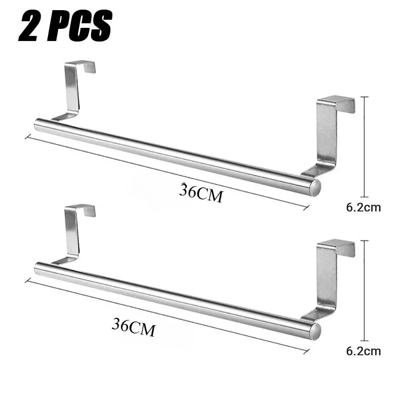 Kitchen Cabinet Door Towel Bar - For Kitchen Storage and Prep