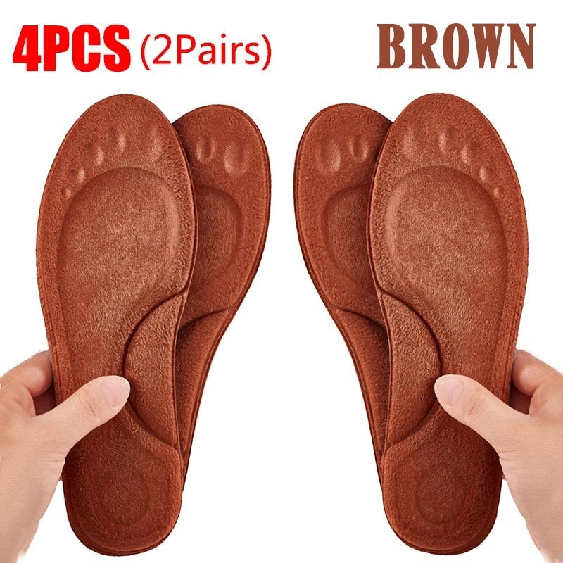 Feet Soft Shoe Insoles in 4pcs - Brown product image