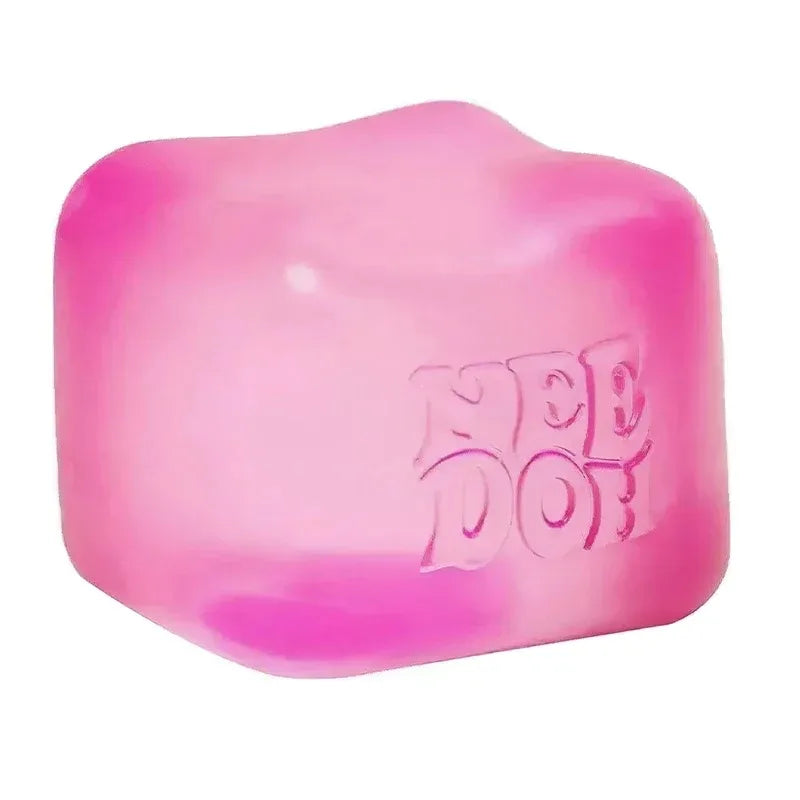 Sensory Fidget Cube - Colorful Squeeze Desk Toy - Pink