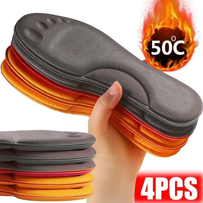 Feet Soft Shoe Insoles in 4pcs - Yellow product image