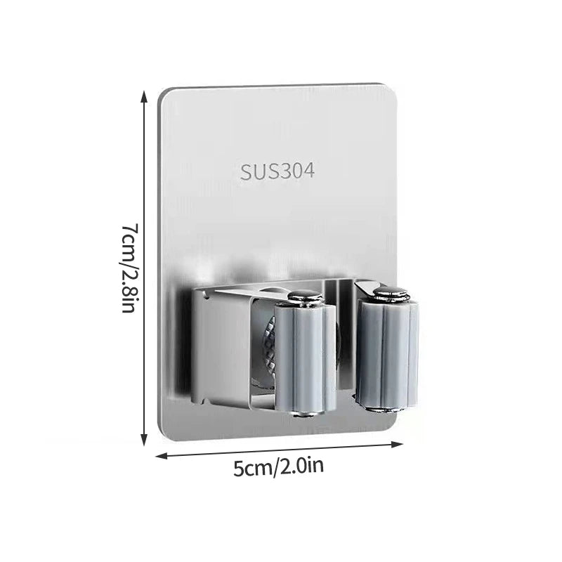 Stainless Steel Wall Mounted Mop - For Kitchen Storage and Prep