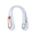 Wearable Neck Fan - USB Rechargeable Bladeless Personal Fan - White