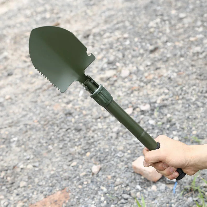 Folding Camping Shovel - Portable Tool for Outdoor Tasks - 1 Piece Army Green