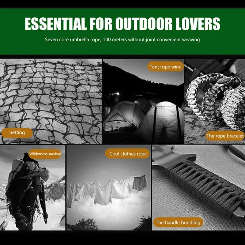 Camping Hiking Outdoor Paracord Rope in Rope Blue product image