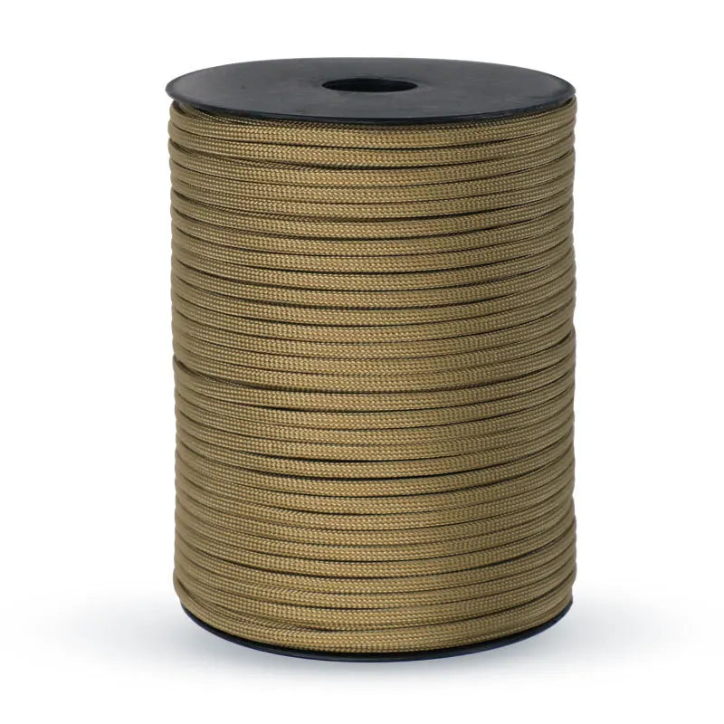 550 Paracord Rope - 4 mm Utility Cord for Camping Gear - Khaki
