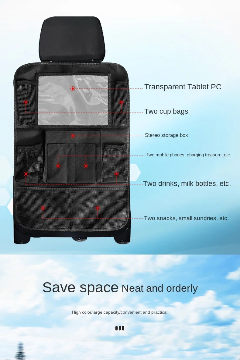 DailyFix Backseat Organizer with Tablet Holder