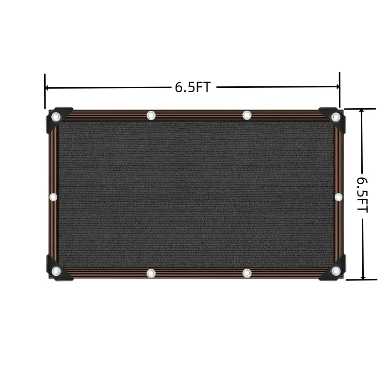 Black Shade Cloth - Mesh Sun Cover With Grommets