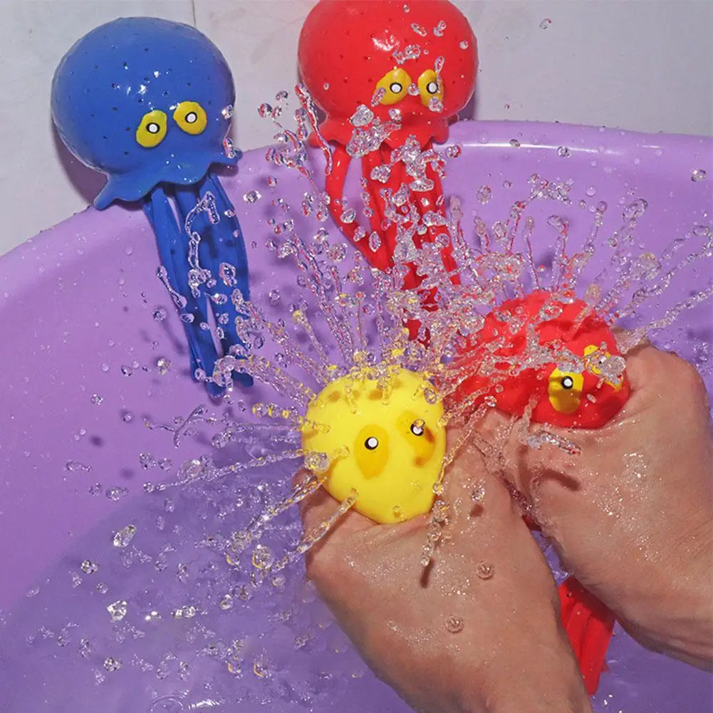 Octopus Bath Toy - Silicone Water Play Squeeze Toy