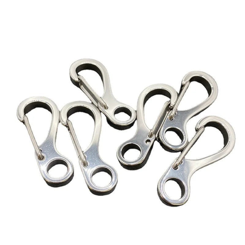 Mini Spring Keychain Clips - Alloy Hanging Buckles for EDC Gear