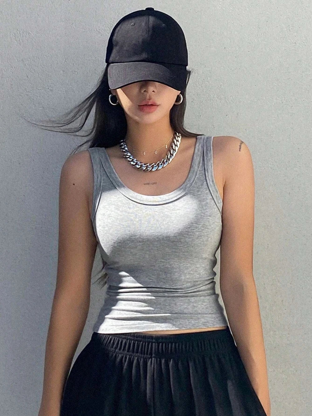 Soft Knit Camisole Tank – Slim Sleeveless Base Layer for Summer