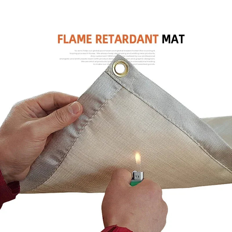 Fiberglass Grill Mat - Outdoor Barbecue Insulation Pad