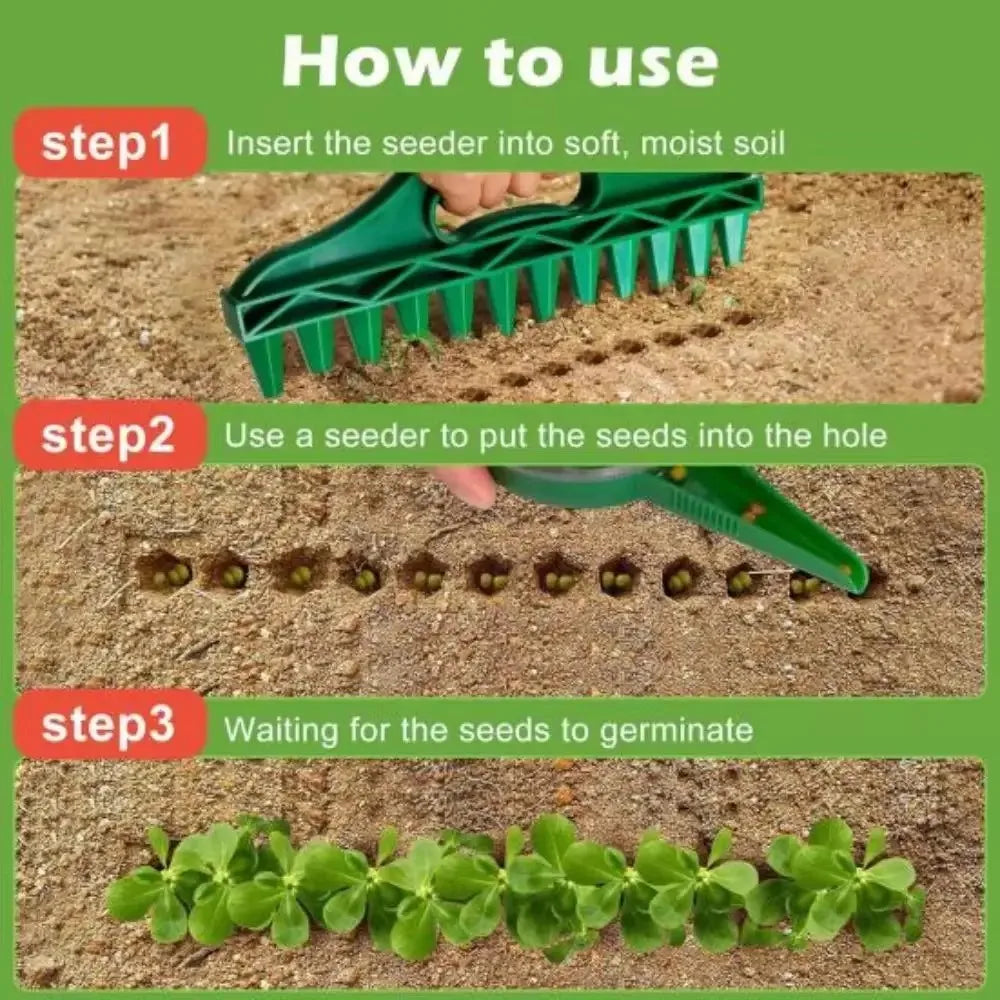 Manual Seed Spreader - Portable Soil Puncher for Planting