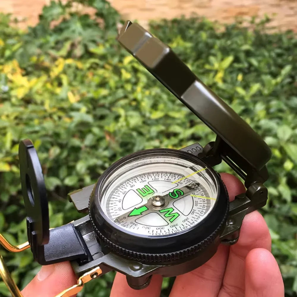 Outdoor Compass - Magnetic Navigation Tool With Sighting Lens
