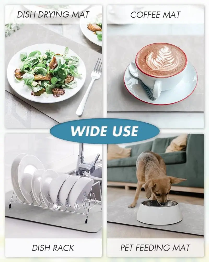 Coffee Machine Mat - Absorbent Kitchen Drying Pad
